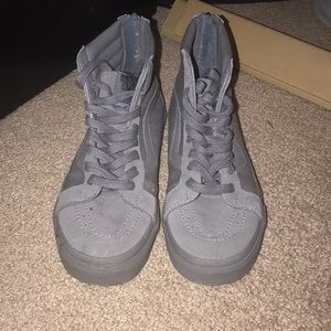 Gray Vans Hi-Tops